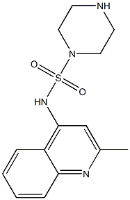 N-(2-methylquinolin-4-yl)piperazine-1-sulfonamide Struktur