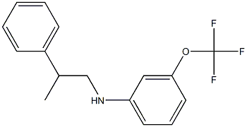 N-(2-phenylpropyl)-3-(trifluoromethoxy)aniline Struktur