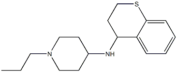 N-(3,4-dihydro-2H-1-benzothiopyran-4-yl)-1-propylpiperidin-4-amine Struktur