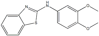 N-(3,4-dimethoxyphenyl)-1,3-benzothiazol-2-amine Struktur