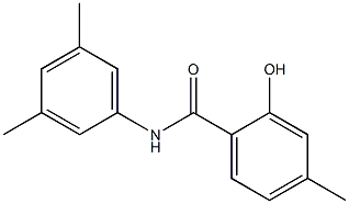 N-(3,5-dimethylphenyl)-2-hydroxy-4-methylbenzamide Struktur