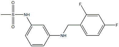 N-(3-{[(2,4-difluorophenyl)methyl]amino}phenyl)methanesulfonamide Struktur