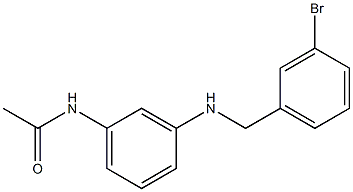 N-(3-{[(3-bromophenyl)methyl]amino}phenyl)acetamide Struktur