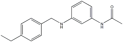 N-(3-{[(4-ethylphenyl)methyl]amino}phenyl)acetamide Struktur