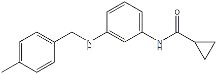 N-(3-{[(4-methylphenyl)methyl]amino}phenyl)cyclopropanecarboxamide Struktur