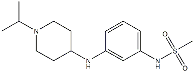 N-(3-{[1-(propan-2-yl)piperidin-4-yl]amino}phenyl)methanesulfonamide Struktur