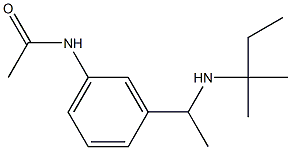 N-(3-{1-[(2-methylbutan-2-yl)amino]ethyl}phenyl)acetamide Struktur