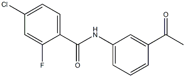 N-(3-acetylphenyl)-4-chloro-2-fluorobenzamide Struktur