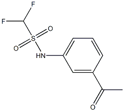 N-(3-acetylphenyl)difluoromethanesulfonamide Struktur