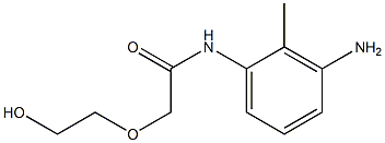 N-(3-amino-2-methylphenyl)-2-(2-hydroxyethoxy)acetamide Struktur