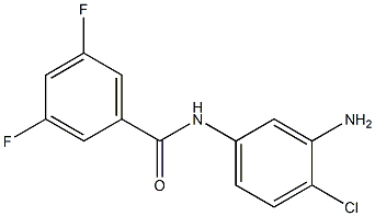 N-(3-amino-4-chlorophenyl)-3,5-difluorobenzamide Struktur