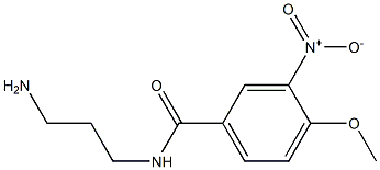 N-(3-aminopropyl)-4-methoxy-3-nitrobenzamide Struktur