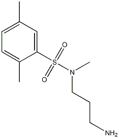 N-(3-aminopropyl)-N,2,5-trimethylbenzene-1-sulfonamide Struktur