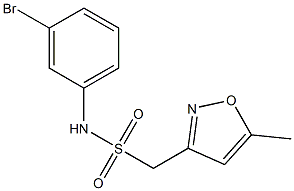 N-(3-bromophenyl)-1-(5-methyl-1,2-oxazol-3-yl)methanesulfonamide Struktur