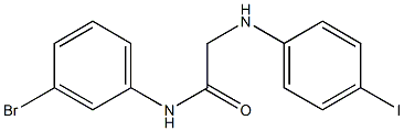 N-(3-bromophenyl)-2-[(4-iodophenyl)amino]acetamide Struktur