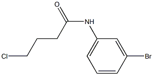 N-(3-bromophenyl)-4-chlorobutanamide Struktur