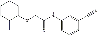 N-(3-cyanophenyl)-2-[(2-methylcyclohexyl)oxy]acetamide Struktur