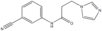 N-(3-cyanophenyl)-3-(1H-imidazol-1-yl)propanamide Struktur