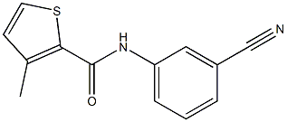 N-(3-cyanophenyl)-3-methylthiophene-2-carboxamide Struktur