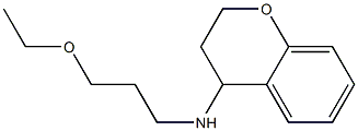 N-(3-ethoxypropyl)-3,4-dihydro-2H-1-benzopyran-4-amine Struktur