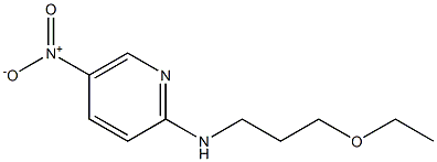 N-(3-ethoxypropyl)-5-nitropyridin-2-amine Struktur