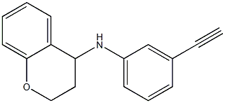 N-(3-ethynylphenyl)-3,4-dihydro-2H-1-benzopyran-4-amine Struktur