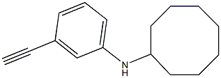 N-(3-ethynylphenyl)cyclooctanamine Struktur