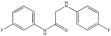 N-(3-fluorophenyl)-2-[(4-fluorophenyl)amino]acetamide Struktur