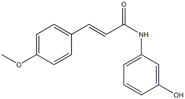 N-(3-hydroxyphenyl)-3-(4-methoxyphenyl)prop-2-enamide Struktur