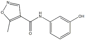 N-(3-hydroxyphenyl)-5-methyl-1,2-oxazole-4-carboxamide Struktur