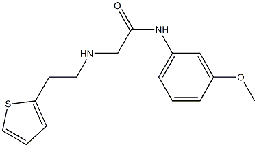 N-(3-methoxyphenyl)-2-{[2-(thiophen-2-yl)ethyl]amino}acetamide Struktur