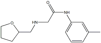 N-(3-methylphenyl)-2-[(oxolan-2-ylmethyl)amino]acetamide Struktur