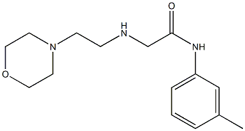 N-(3-methylphenyl)-2-{[2-(morpholin-4-yl)ethyl]amino}acetamide Struktur