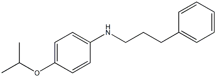 N-(3-phenylpropyl)-4-(propan-2-yloxy)aniline Struktur