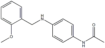 N-(4-{[(2-methoxyphenyl)methyl]amino}phenyl)acetamide Struktur