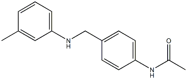 N-(4-{[(3-methylphenyl)amino]methyl}phenyl)acetamide Struktur