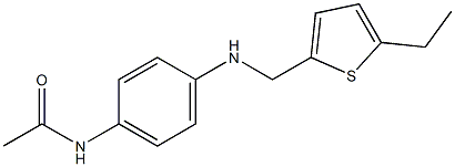 N-(4-{[(5-ethylthiophen-2-yl)methyl]amino}phenyl)acetamide Struktur