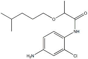 N-(4-amino-2-chlorophenyl)-2-[(4-methylpentyl)oxy]propanamide Struktur