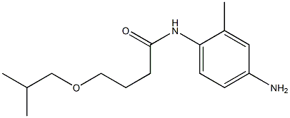 N-(4-amino-2-methylphenyl)-4-(2-methylpropoxy)butanamide Struktur