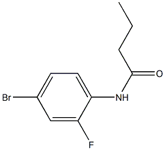 N-(4-bromo-2-fluorophenyl)butanamide Struktur