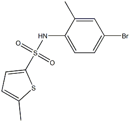 N-(4-bromo-2-methylphenyl)-5-methylthiophene-2-sulfonamide Struktur