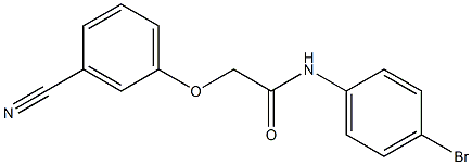 N-(4-bromophenyl)-2-(3-cyanophenoxy)acetamide Struktur