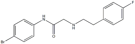 N-(4-bromophenyl)-2-{[2-(4-fluorophenyl)ethyl]amino}acetamide Struktur