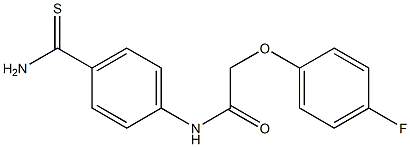 N-(4-carbamothioylphenyl)-2-(4-fluorophenoxy)acetamide Struktur