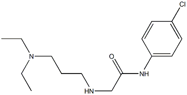 N-(4-chlorophenyl)-2-{[3-(diethylamino)propyl]amino}acetamide Struktur