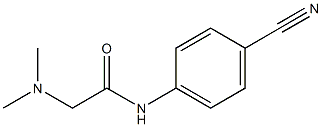 N-(4-cyanophenyl)-2-(dimethylamino)acetamide Struktur