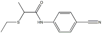 N-(4-cyanophenyl)-2-(ethylsulfanyl)propanamide Struktur