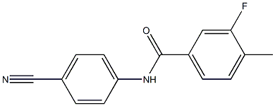 N-(4-cyanophenyl)-3-fluoro-4-methylbenzamide Struktur