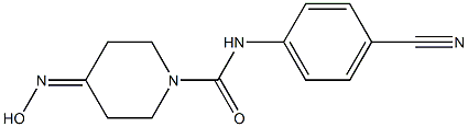 N-(4-cyanophenyl)-4-(hydroxyimino)piperidine-1-carboxamide Struktur