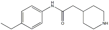 N-(4-ethylphenyl)-2-piperidin-4-ylacetamide Struktur